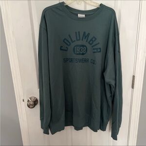 Columbia Men's Green Logo Crewneck Sweatshirt
